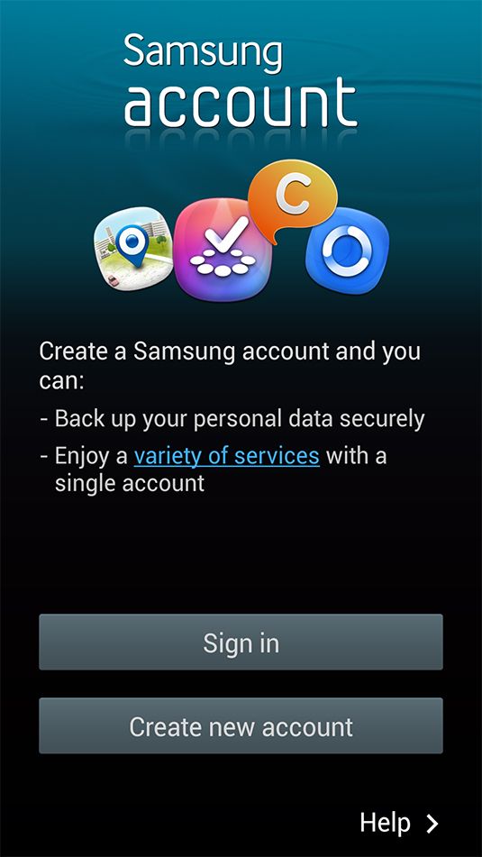 samsung account