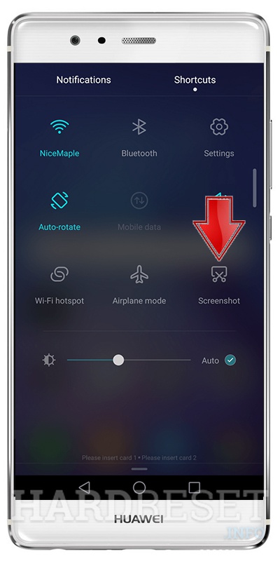how to screenshot on a huawei